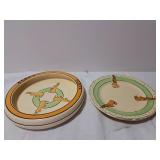 Roseville Childs Bunny Plate & Bowl