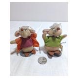 Disney Cinderella Gus & Jaq Plush Ornaments