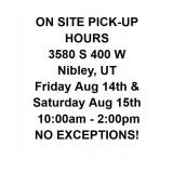 ON SITE PICK UP INFORMATION