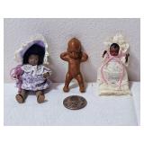 Vtg African American Kewpie Doll & Others