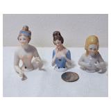German Porcelain Half Dolls