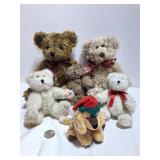 Teddy Bears and Puppy Plush Lot