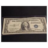 1935 L One Dollar Silver Certificate Blue Seal