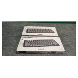 NIB Two Logitech Pebble Key 2 K 380 S Keyboards