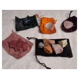 3) Crystals 5) Unpolished Crystals 1) Candle