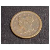 1851 Braided Hair Large Cent Good Date