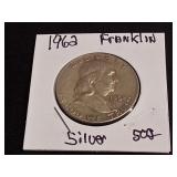 1862 Franklin Silver  Half Dollars
