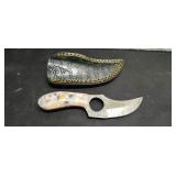 3' Damascus Knife with Sheath