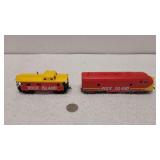 Ho Scale Rock Island Train Engine & Car