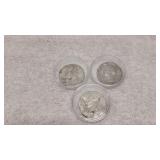 3) Quarters 1945, 1996 & ???? Severly Damaged