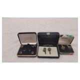 Bill Blass,Nicole Miller&Sterling Silver Cufflinks