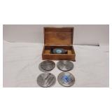 Thorens Metal Record Music Box & Records