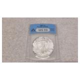 1987 Silver Eagle Dollar  MS 69