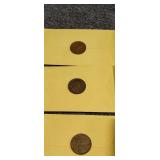 3) Lincoln Pennies  1923,1936,& 1939