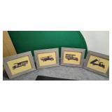 4) Vintage Car Pictures  Framed Art 13'ï¿½11'