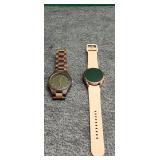 Two Vintage Watches - Wood & Plastic Bands