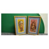 Two Little Native Americans Art 17'ï¿½10'