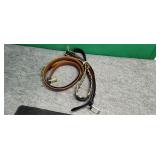Two Leather Belts, One Bison