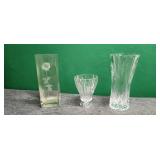 3) Crystal  Vases