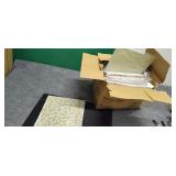 Small U-Haul Box of Square Decorative Paper Sheets