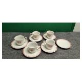 5 Cups &6 Saucers by Zajecar made in Yugoslavia