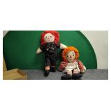Two 22' Handmade Dolls