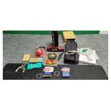 Collection of Travel Items Alarm Clocks, Locks