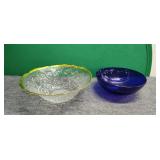 Two Vintage Glass Bowls