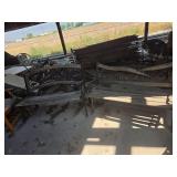 2)  Cast Iron Wood Benches
