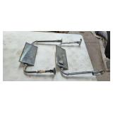 Two Vintage Extended Side Mirrors