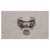 Navajo Sterling Silver & Turquoise Watch Cuff