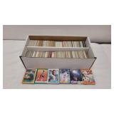 Box of Football & Baseball Cards