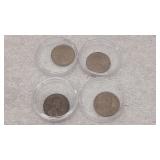 1945, 1969, 1974 & 1976 Pennies