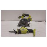 Ryobi Circular Saw & Sawzall (no batteries)