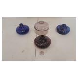 Cobalt Blue & Purple Glass Pieces