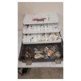 Tackle Box with Hooks Lures & More