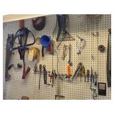 Contents of Peg Board (below cords)