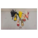 Salt Water Trolling Feather & VTG Buck Perry Lures