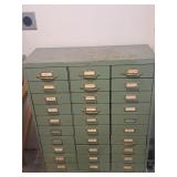 Vtg Steelmaster 30-Drawer Metal Cabinet