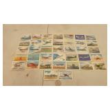 37 Vintage Airplane Cards