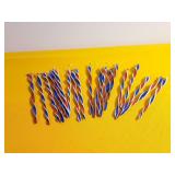 Set of Twisted Glass Icicle or Ribbon Ornaments