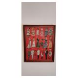 MCM Paper Doll Wall Art  18'ï¿½22'