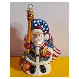 All-American Santa Gem Ornament