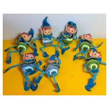 Blue & Green 'Knee-Hugger' Pixie Elf's