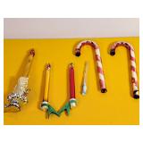 Glass Candy Canes & Candles