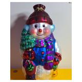 Glass Snowman 14 in.