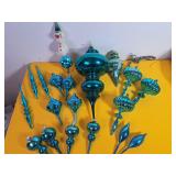 Blue Holiday Ornaments