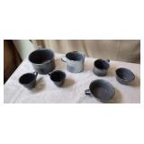 Graniteware Assorted Size Cups