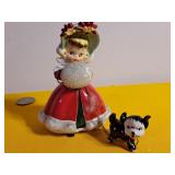 Norcrest Girl w/ Dog Figurines