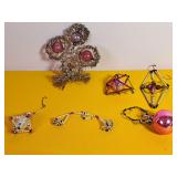 Vtg Handmade Holiday Ornaments
